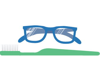Toobrush and glasses